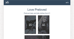 Desktop Screenshot of lovepreloved.com